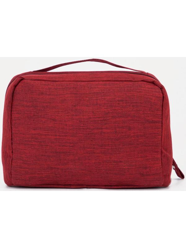 Косметичка на молнии, цвет бордовый