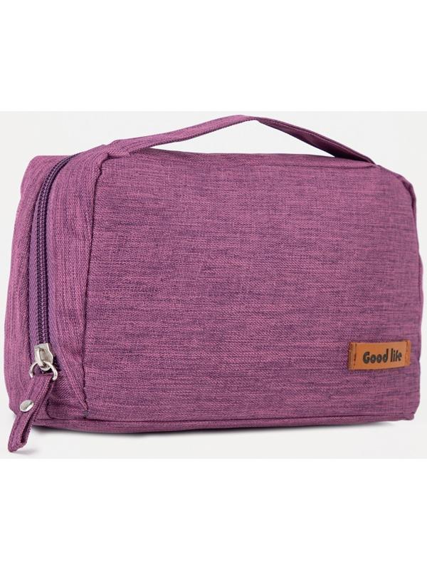Косметичка на молнии, цвет фиолетовый