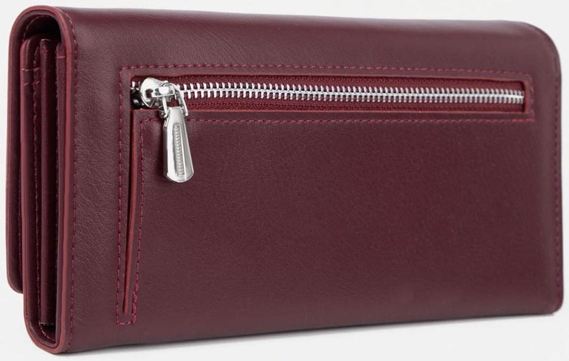 Кошелёк на магнитах, цвет бордовый