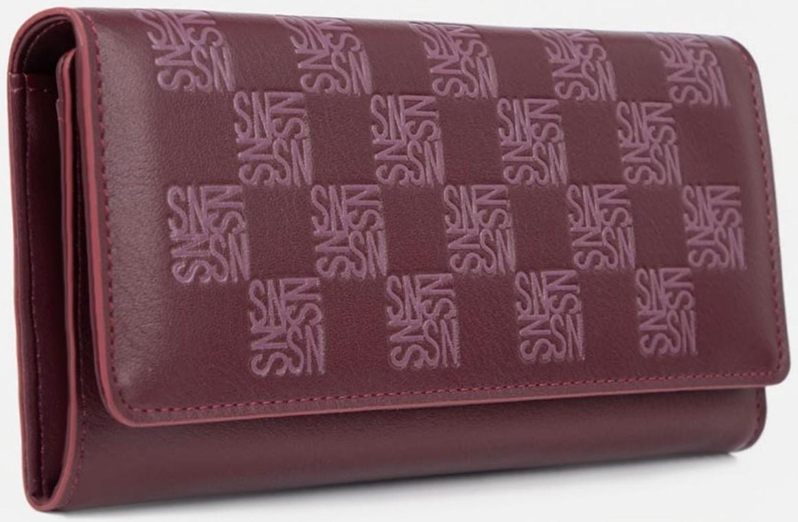 Кошелёк на магнитах, цвет бордовый