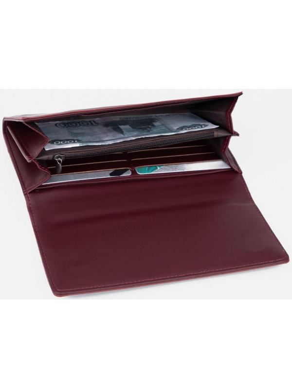 Кошелёк на магнитах, цвет бордовый