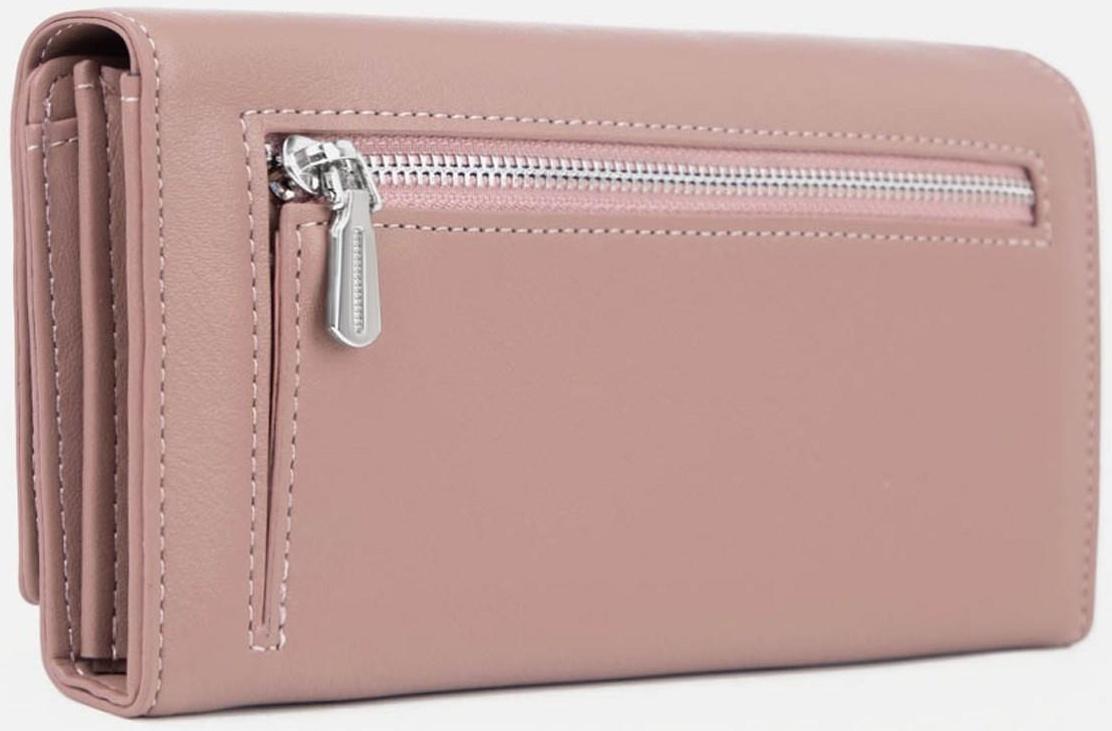 Кошелёк на магнитах, цвет розовый