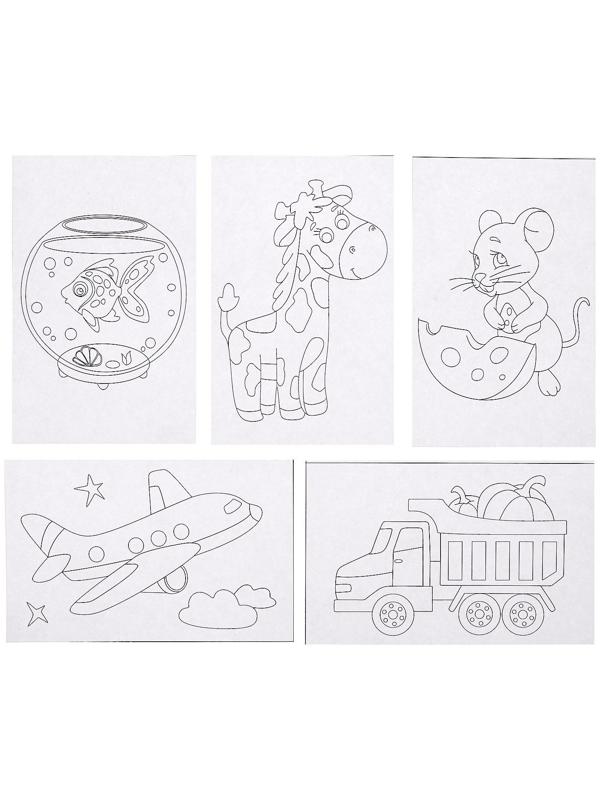 Набор для выжигания по дереву, 5 досок