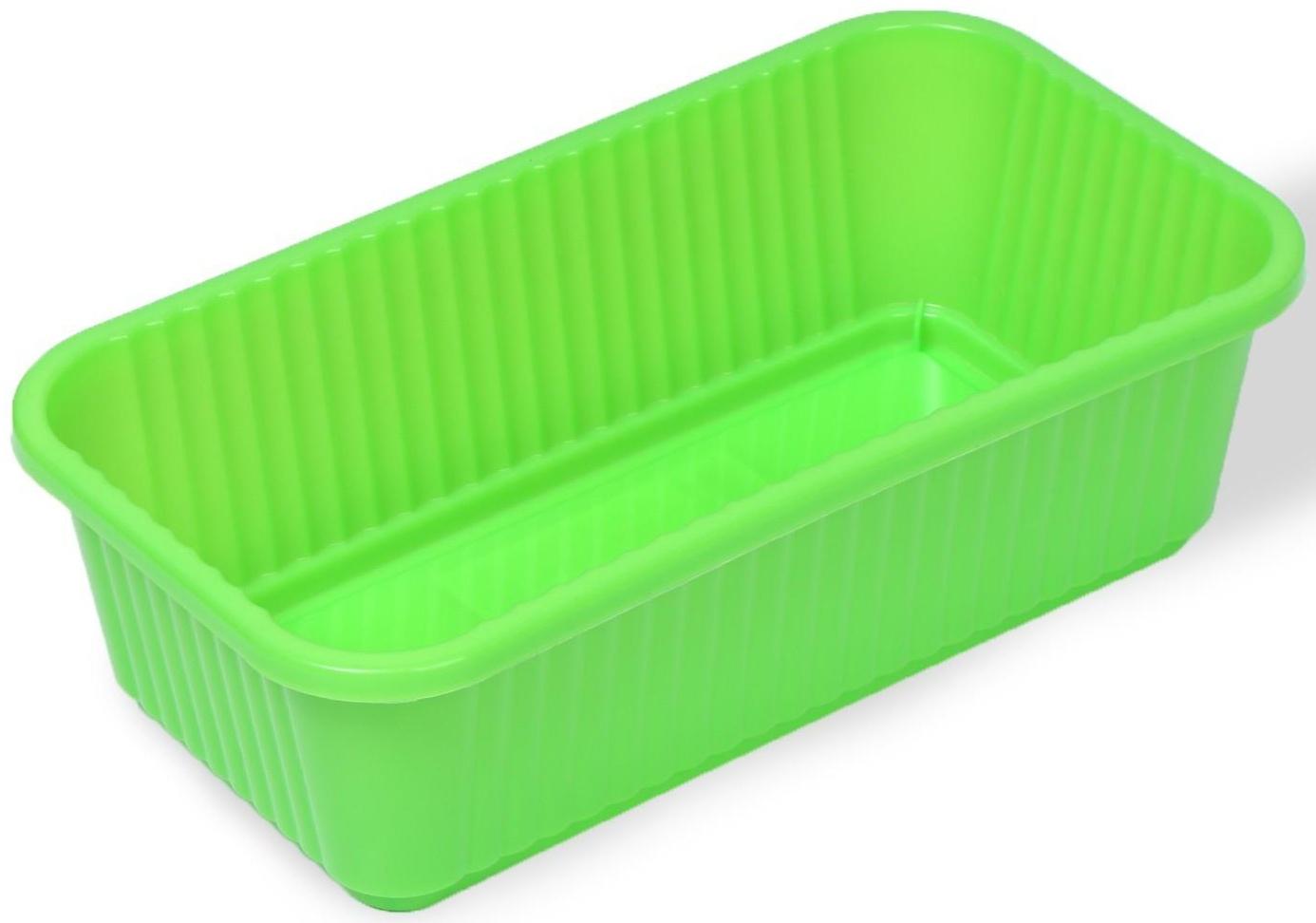 Ящик для рассады, 28.5 × 15.5 × 8.5 см, 2,5 л, зелёный, Greengo