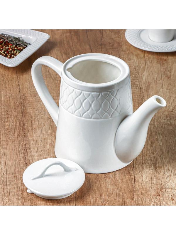 Чайник фарфоровый заварочный Magistro Argos, 1,4 л, 26,3×14×18,8 см