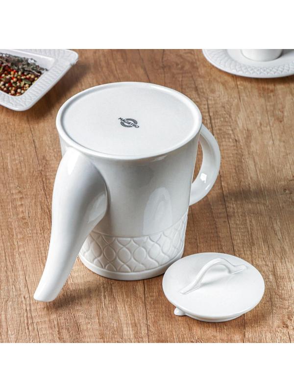 Чайник фарфоровый заварочный Magistro Argos, 1,4 л, 26,3×14×18,8 см