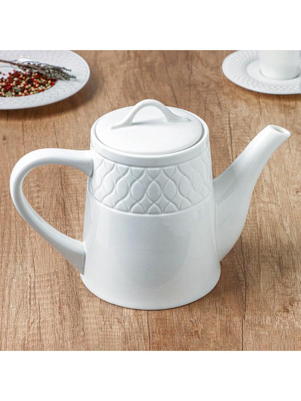 Чайник фарфоровый заварочный Magistro Argos, 1,4 л, 26,3×14×18,8 см