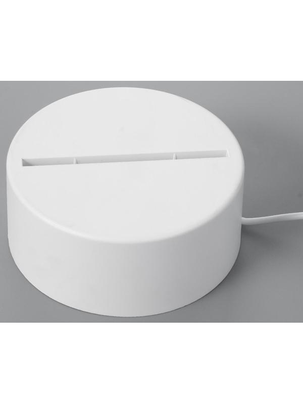 Основание светильника LED 3 режима 3000-6000К USB белый 9,5х9,5х4 см