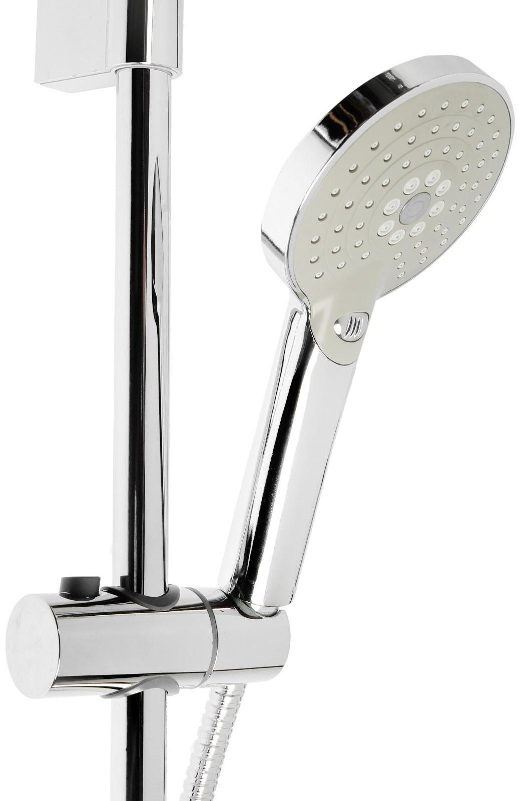 Набор для душа ZEIN H03, стойка с держателем, шланг 150 см, лейка 3 режима, хром