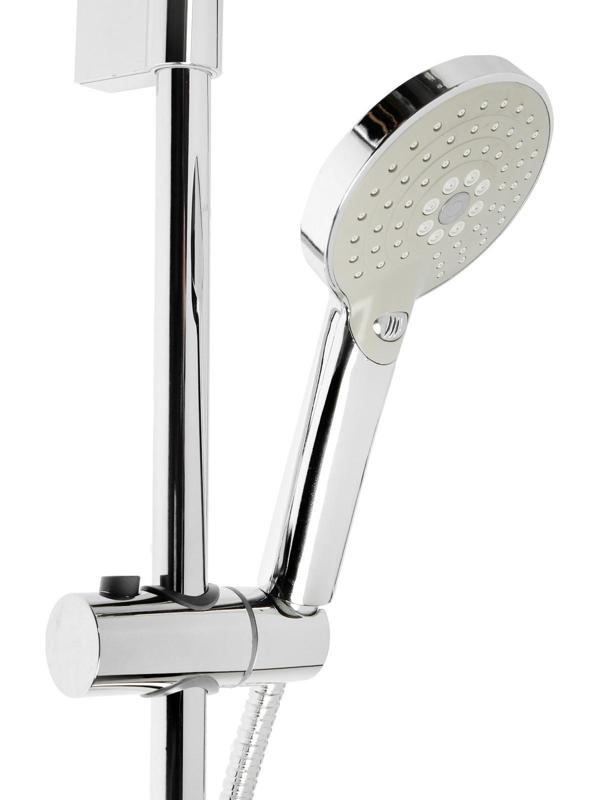 Набор для душа ZEIN H03, стойка с держателем, шланг 150 см, лейка 3 режима, хром