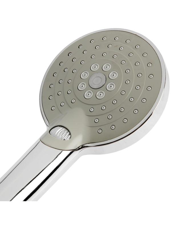 Набор для душа ZEIN H03, стойка с держателем, шланг 150 см, лейка 3 режима, хром