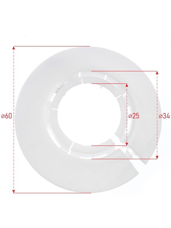 Обвод универсальный для труб Ф25-34мм 