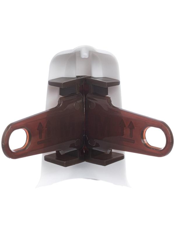 Угол наружный (внешний) с крепежом для плинтуса 55мм 