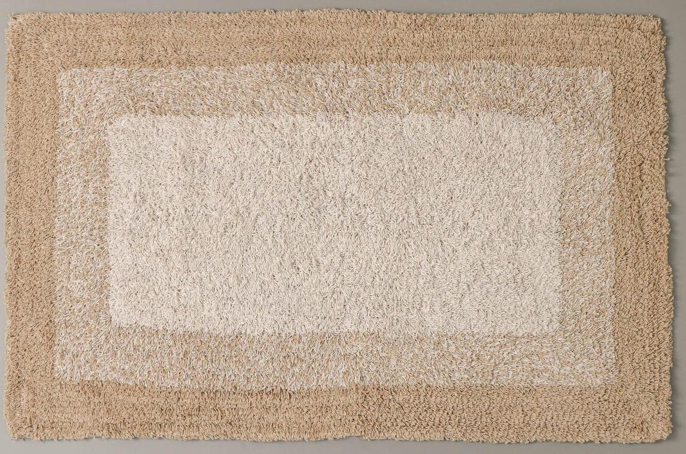 Коврик для ванной Доляна «Акварель», 50×80 см, 1250 г/м2, цвет бежевый
