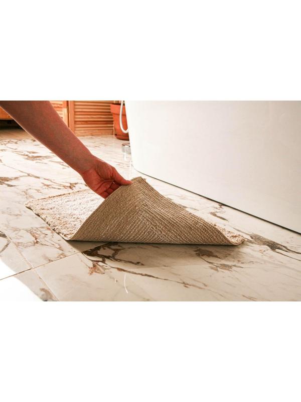 Коврик для ванной Доляна «Акварель», 50×80 см, 1250 г/м2, цвет бежевый