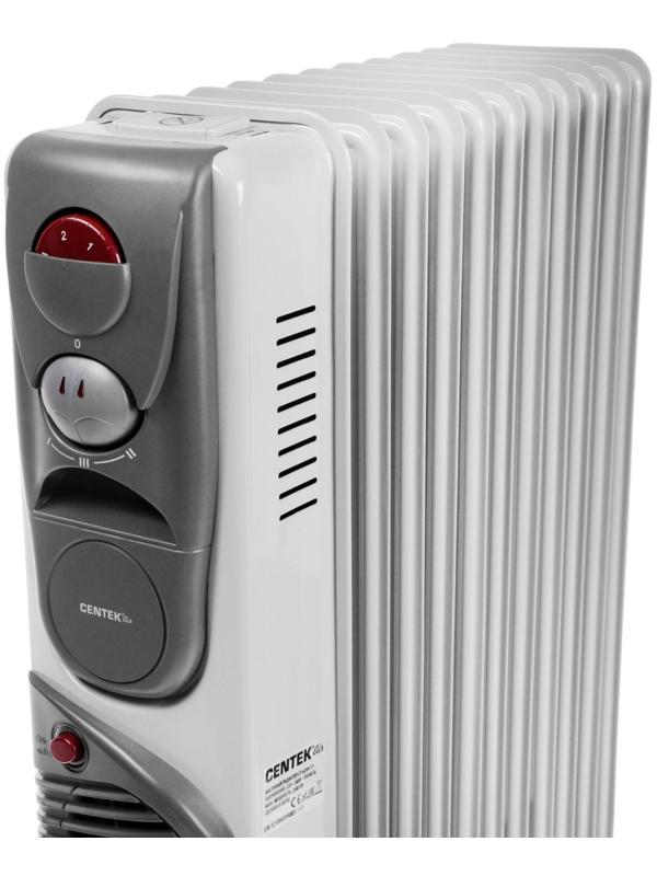 Обогреватель Centek CT-6204-11, масляный, 2900Вт, 11 секций, 25м², ТУРБО-вентилятор, 3режима