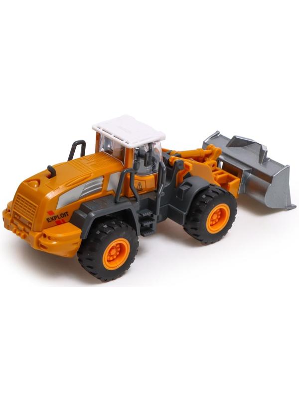 Погрузчик металлический «Стройтехника», подвижные детали, с элементами из пластика