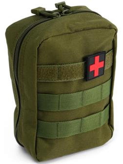 Подсумок медицинский, тактический, 20х13 см, зеленый