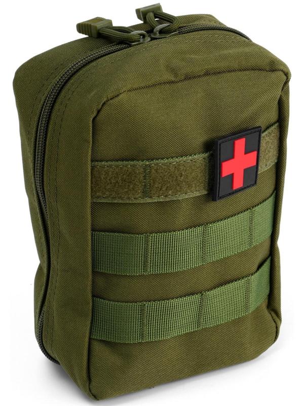 Подсумок медицинский, тактический, 20х13 см, зеленый