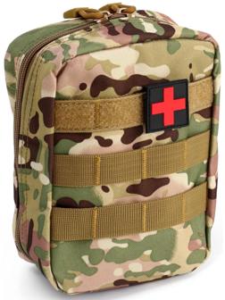 Подсумок медицинский, тактический, 20х13 см, камуфляж
