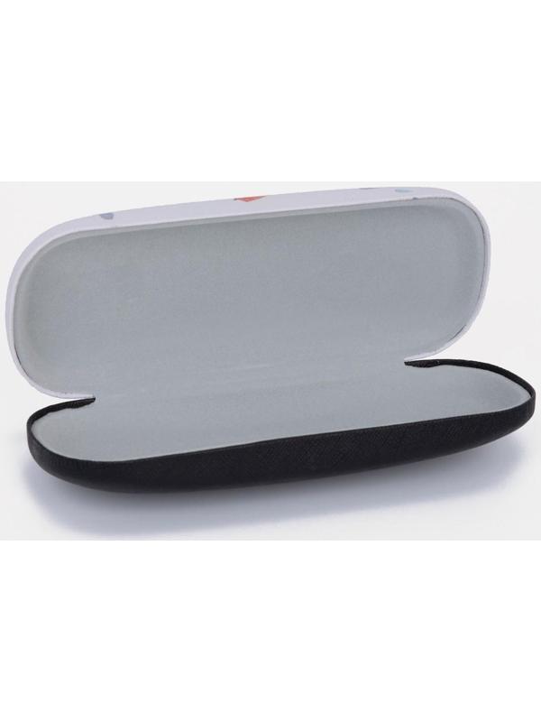 Футляр для очков, хлопушка, длина 16 см, цвет белый