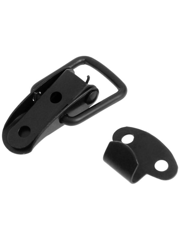 Замок-защелка на ящик, 3 см, железный, цвет черный,10 шт