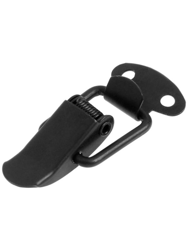 Замок-защелка на ящик, 3 см, железный, цвет черный,10 шт