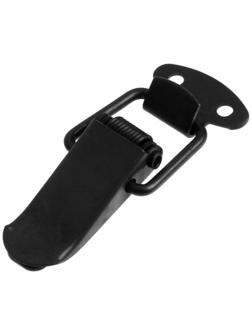 Замок-защелка на ящик, 3,5 см, железный, цвет черный,10 шт