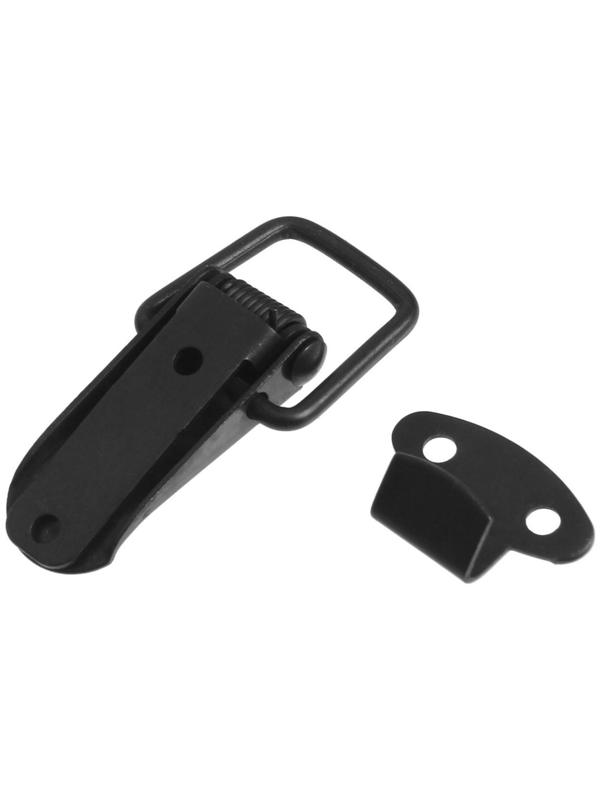 Замок-защелка на ящик, 3,5 см, железный, цвет черный,10 шт