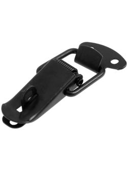 Замок-защелка на ящик, 3,5 см, железный, цвет черный, с проушиной,10 шт