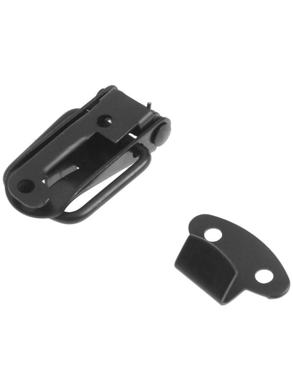 Замок-защелка на ящик, 3,5 см, железный, цвет черный, с проушиной,10 шт