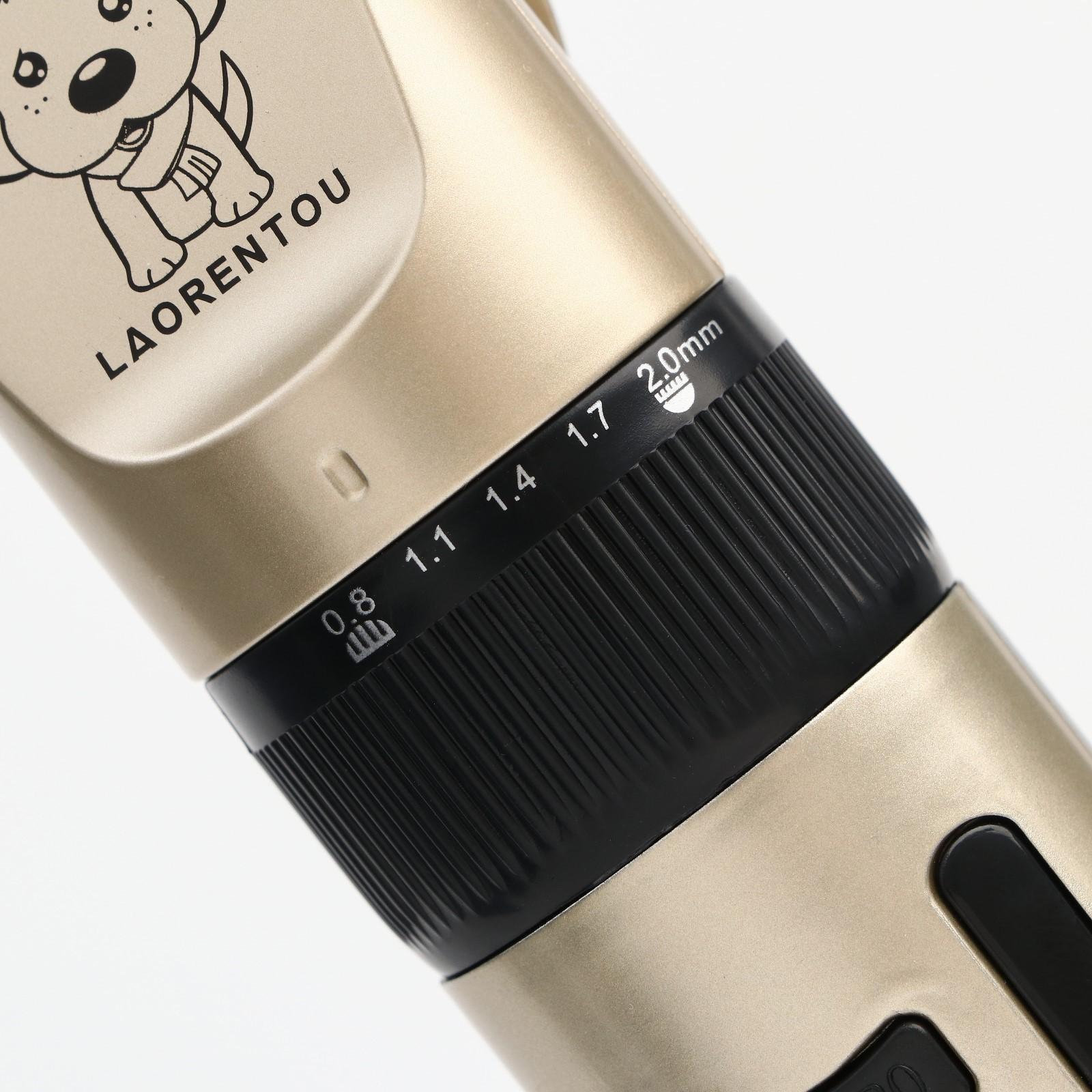 Машинка для стрижки аккумуляторная, регулировка мощности и ножа, USB-зарядка