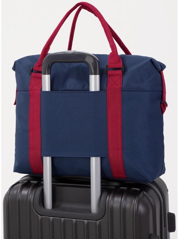 Сумка спортивная на молнии, наружный карман, цвет синий