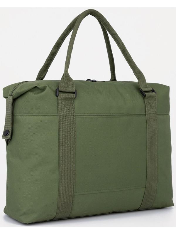 Сумка спортивная на молнии, наружный карман, цвет зелёный