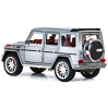 Металлическая машинка Alloy Model 1:24 «Mercedes-Benz G-class 4х4» А5503 21,5 см. инерционная, свет, звук / Серебристый