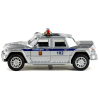 Машинка металлическая 1:32 «ГАЗ 2330 Тигр: Полиция» 1817-1822P-12D, инерционная, свет, звук / Серебристый
