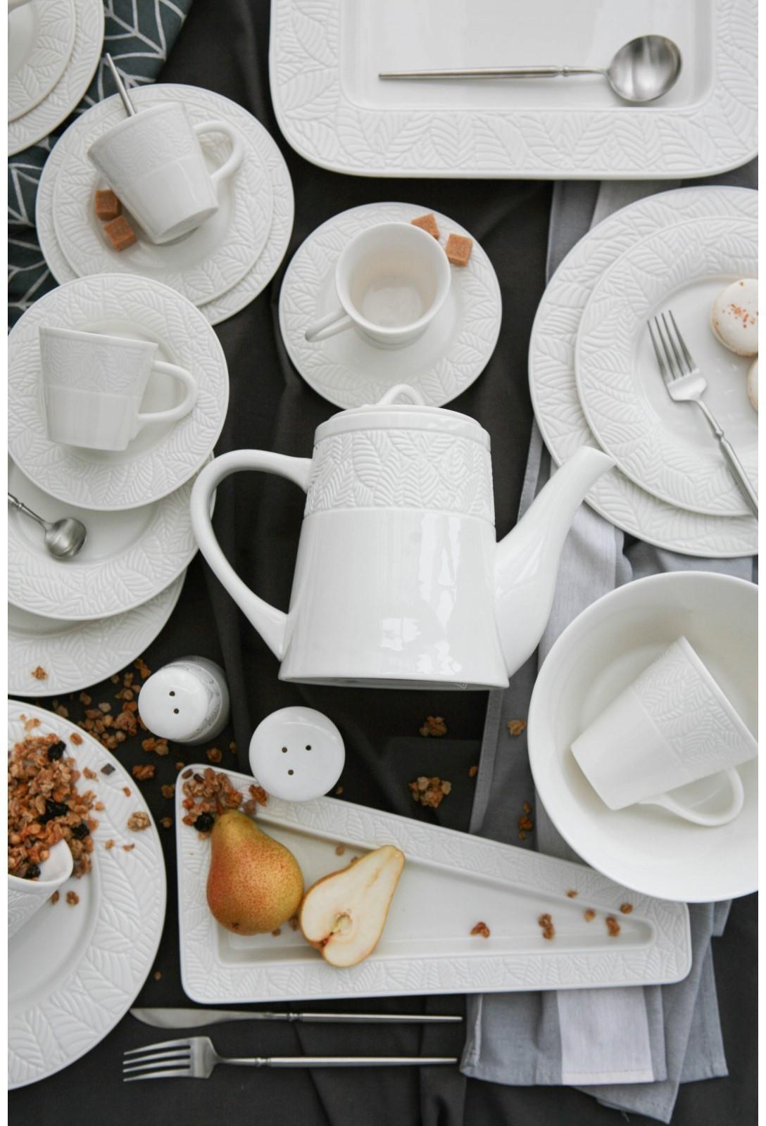 Чайник фарфоровый заварочный Magistro Сrotone, 1,4 л, 27×14×19 см, цвет белый