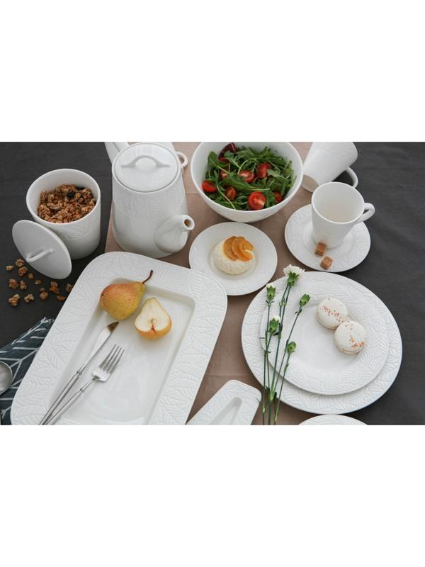 Чайник фарфоровый заварочный Magistro Сrotone, 1,4 л, 27×14×19 см, цвет белый