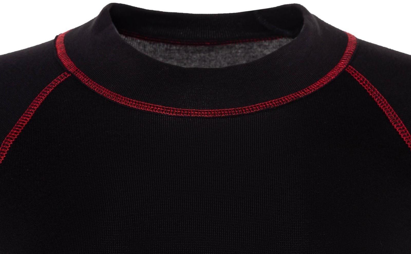 Термобельё женское (джемпер, леггинсы), цвет чёрный/красный, размер 56