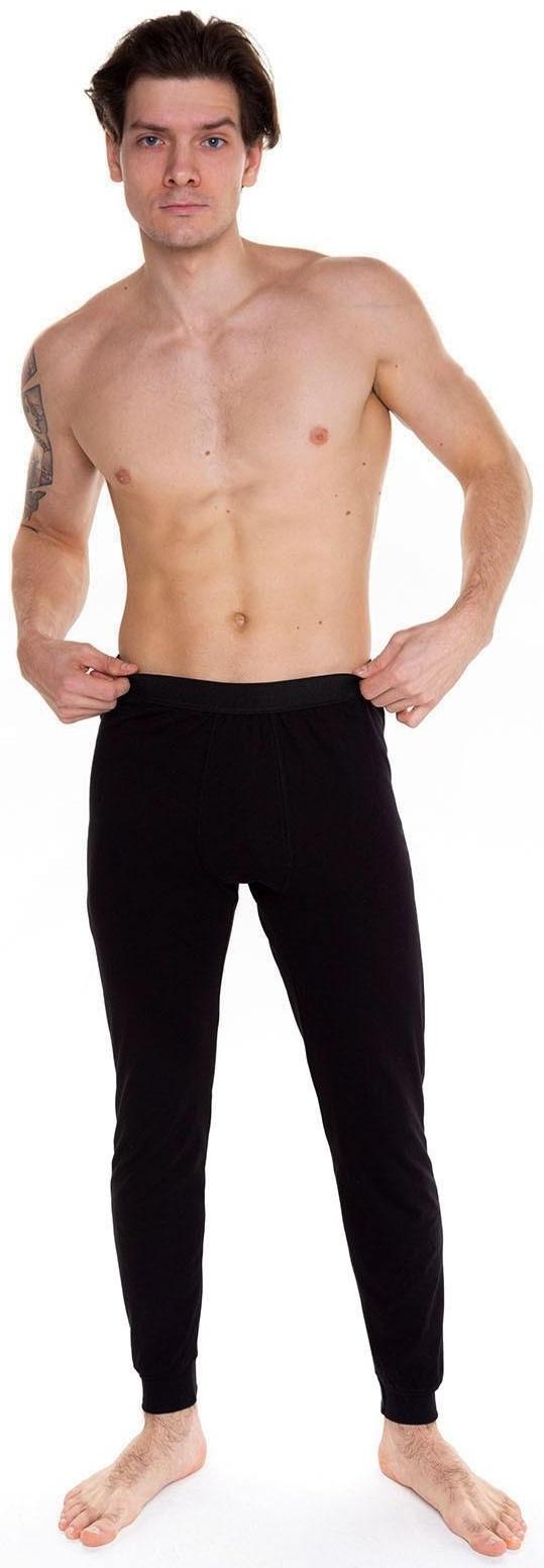 Термобельё мужское (кальсоны), цвет чёрный, размер 46