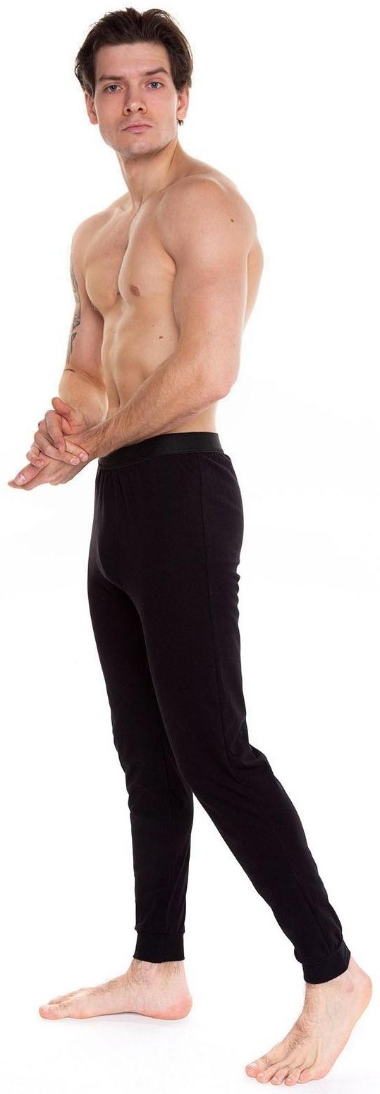 Термобельё мужское (кальсоны), цвет чёрный, размер 46