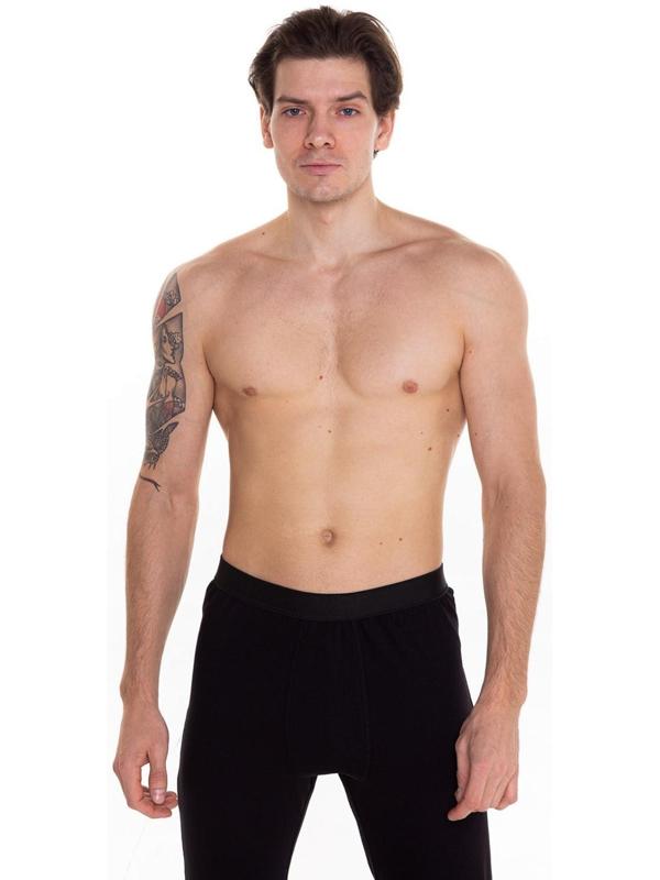 Термобельё мужское (кальсоны), цвет чёрный, размер 46