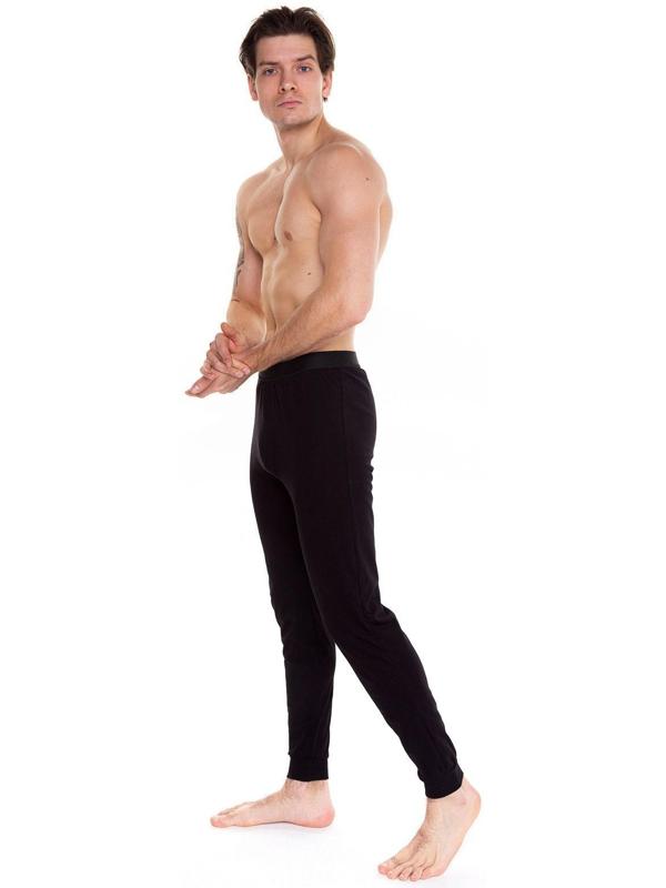 Термобельё мужское (кальсоны), цвет чёрный, размер 56