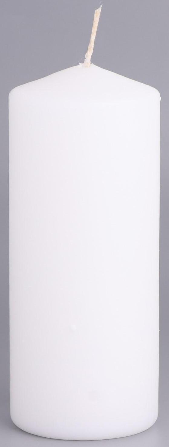 Свеча-цилиндр, 6х14 см, 350 г, 19 ч, белая