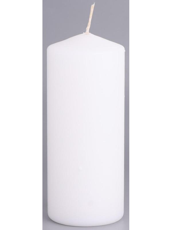 Свеча-цилиндр, 6х14 см, 350 г, 19 ч, белая