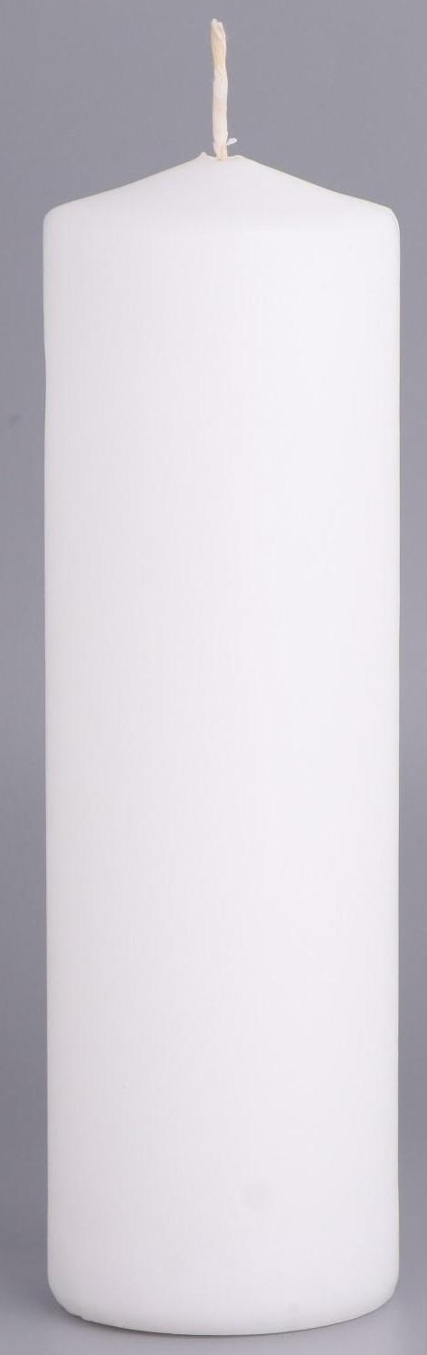 Свеча-цилиндр, 6х19 см, 425 г, 25 ч, белая