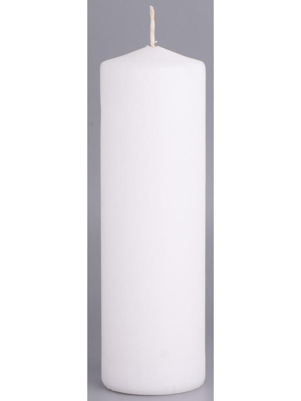 Свеча-цилиндр, 6х19 см, 425 г, 25 ч, белая