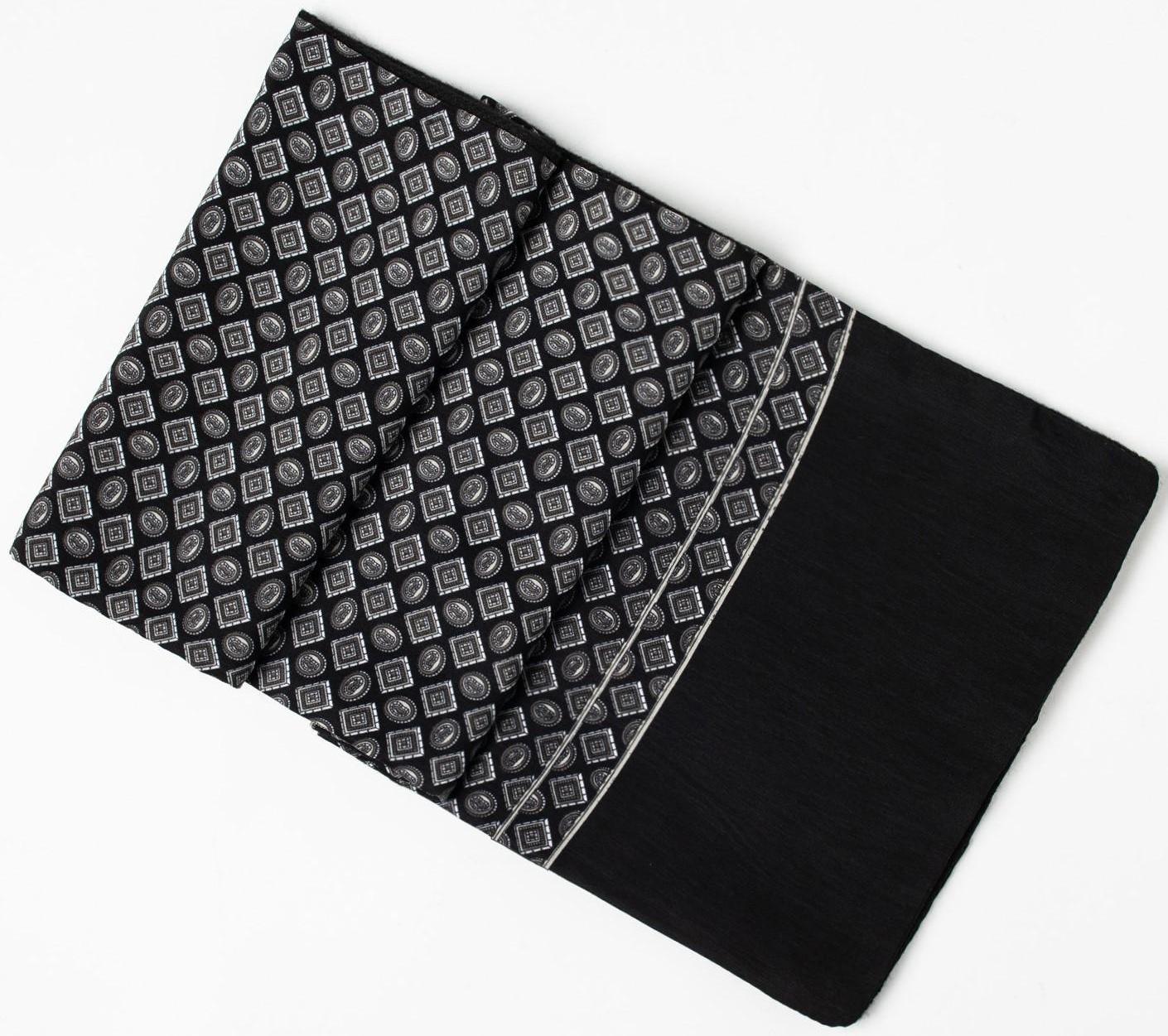 Шарф текстильный мужской, цвет чёрный, размер 29х127