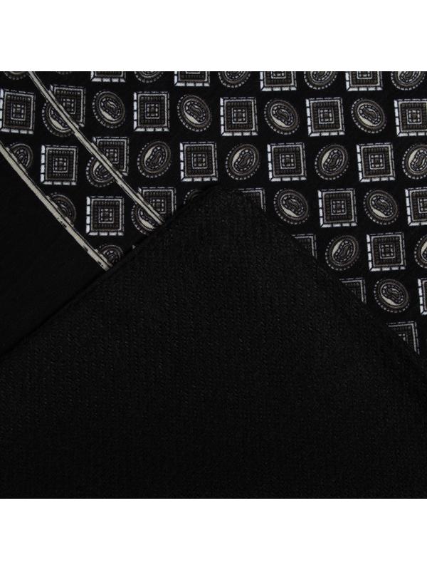 Шарф текстильный мужской, цвет чёрный, размер 29х127