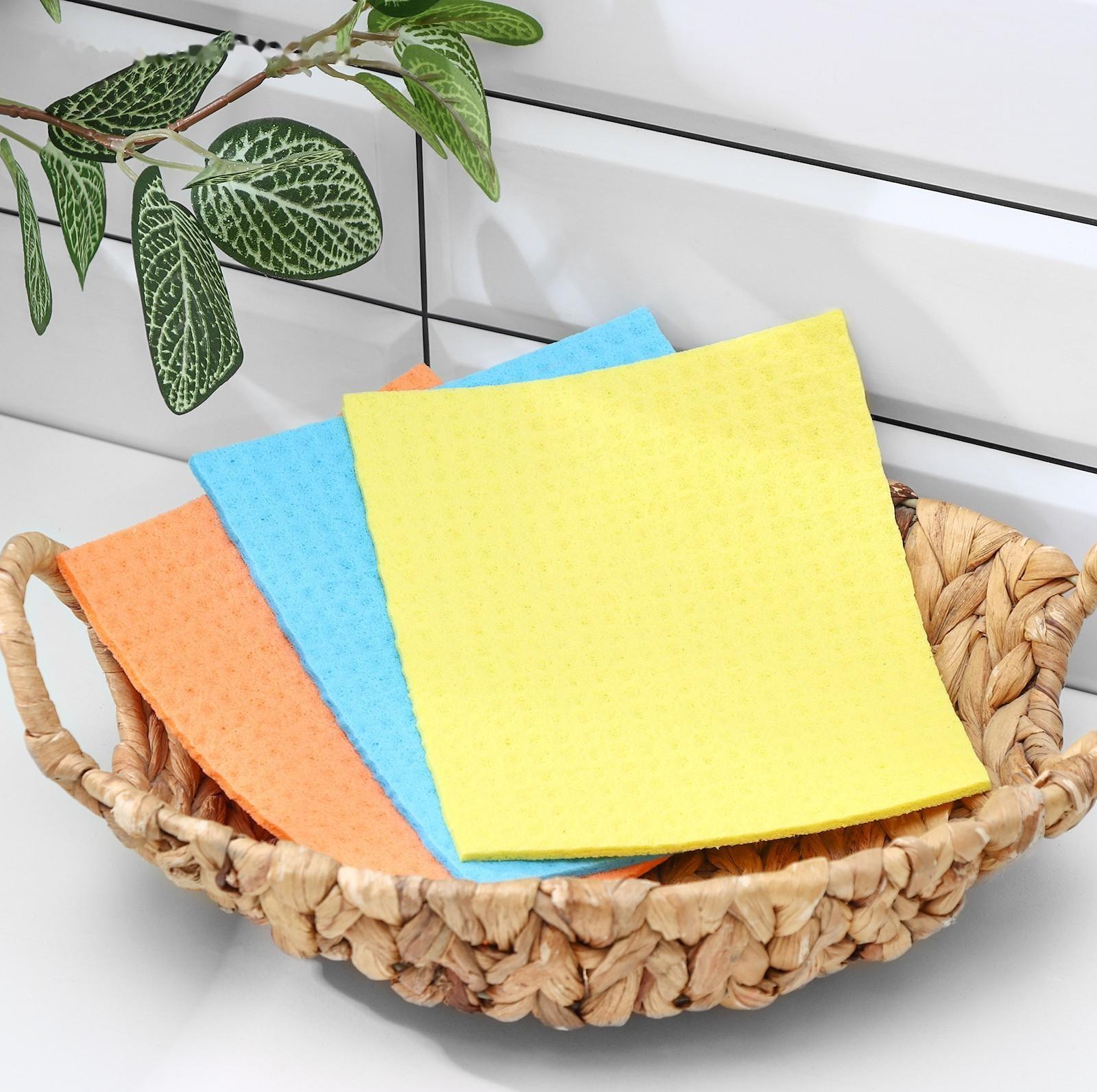 Салфетки из целлюлозы губчатые Доляна, 15×17 см, 3 шт